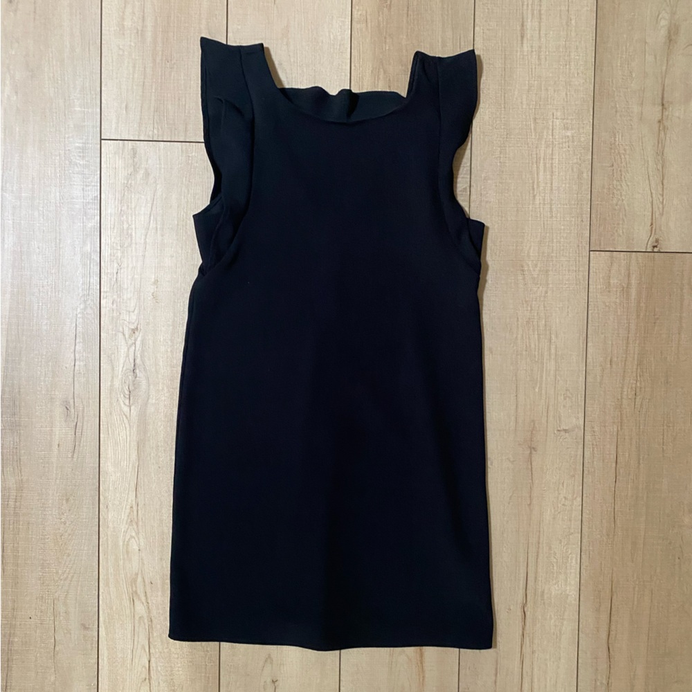 Everly Black Ruffle Sleeve Dress